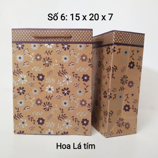 Túi giấy đẹp 15 x 20 x 7.combo 50c