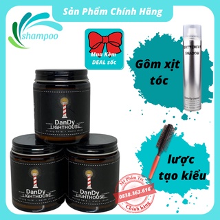 Sáp vuốt tóc nam tạo kiểu tóc DANDY LIGHT HOUSE wax tạo kiểu tóc giữ nếp bồng đẹp lọ thủy tinh