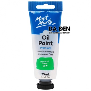 [DA ĐEN] Màu Sơn Dầu Mont Marte Tube 75ml - Monastral Green