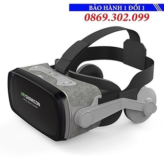 Kính Thực Tế Ảo VR Shinecon G07E/K0 - Bluelens: Hỗ Trợ Màn Hình 6.5inch Có Tai Nghe