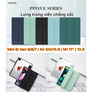 Bao da Mutural TPU cho Mini 6, Air 5, Air 4 10.9, Gen 9,8,7, 11 2020, 2021 M1,12.9 ,9.7, lưng trong viền chống màu sốc
