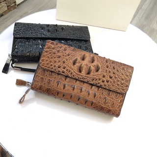 Ví Cầm Tay Cho Nam Da Cá Sấu Clutch Nam Cao Cấp - A&amp;ESHOP 8916