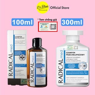Dầu Gội Đầu Radical Med anti DANDRUFF SHAMPOO Farmona 100ml &amp; 300ml - Làm Sạch Và Ngăn Ngừa Gàu
