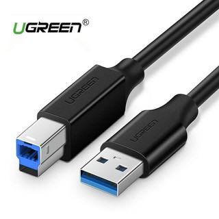 Cáp Máy in USB 3.0 Ugreen 10372 dài 2M cao cấp màu đen US210 Chính hãng
