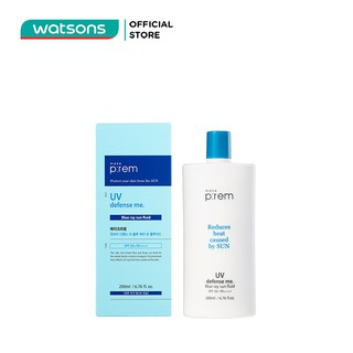 Kem Chống Nắng Vật Lý Make P:rem UV Defense Me. Blue Ray Sun Fluid SPF 50+ PA++++ Dạng Sữa 200ml