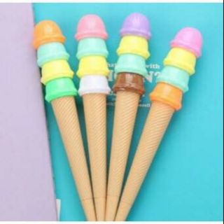 B54 Bút kem 4 tầng bút dễ thương bút cute bút mực đen viết gel màu đen