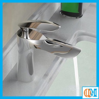 (Kèm dây cấp nước) Vòi lavabo nóng lạnh ❤️FREESHIP❤️ Vòi lavabo Lá Liễu nóng lạnh cao cấp 20cm inox 304