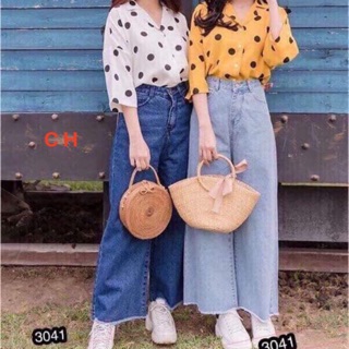 Quần bò ống rộng rua ống C.OI222