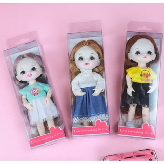 Vỏ hộp chữ nhật đựng búp bê Baboliy 16cm