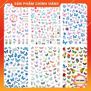 Sticker dán móng hình bướm