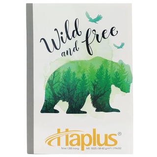 Vở Kẻ Ngang 200 Trang ĐL 58-60g/m2 - Haplus 5525 - Wild And Free