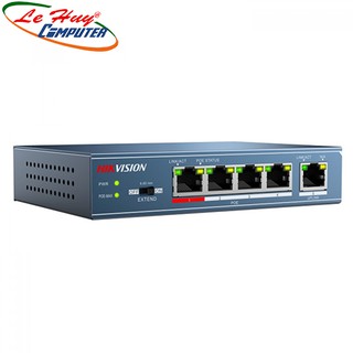 Thiết bị chuyển mạch Switch HIKVISION DS-3E0105P-E(B) 4port 10/100Mbps PoE