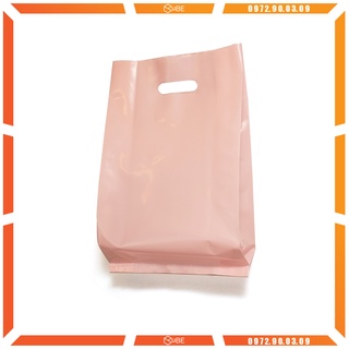 [Cực Sốc] Túi Nilong Hột Xoài Hồng Pastel PE Zin [1KG] - Xưởng Bao Bì CuBE