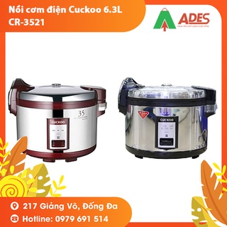 [Mã 154ELSALE2 giảm 7% đơn 300K] Nồi cơm điện Cuckoo 6.3L CR -3521 (Đỏ hoặc Inox) 15 người ăn - BH chính hãng Cuckoo