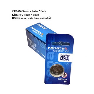 Pin CR2430 Renata vỉ 1 viên