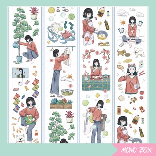 Washi tape nhân vật chiết cute đẹp trang trí sổ MONO BOX NHS05