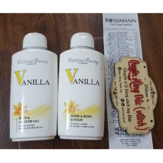 Sữa tắm + dưỡng thể Vanilla, Musk, JPS của Đức (bill Đức)