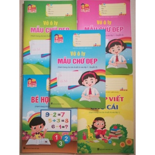 Vở ôly mẫu chữ hành trang cho bé vào lớp 1 - Combo 5 quyển