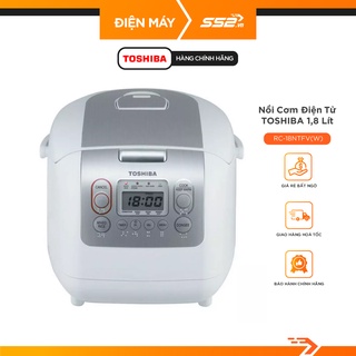 [Mã ELHADEV giảm 4% đơn 300K] Nồi cơm điện tử Toshiba 1.8 lít RC-18NTFV(W) - Bảo Hành Chính Hãng