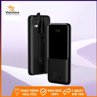 Pin Sạc Dự Phòng Baseus 22.5W Dung Lượng 10000mAh Đèn LED Hiển Thị Hỗ Trợ Sạc Nhanh PD20W Cho Iphone Huawei Samsung...