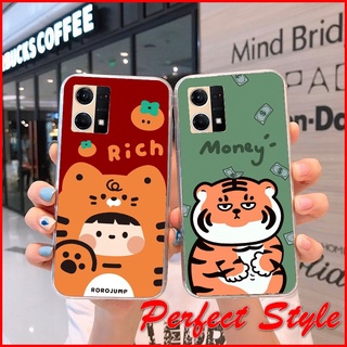 Ốp Lưng silicon in UV tiger Oppo reno 7 8 Z 7z 8z 4g 5g