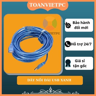 Dây cáp USB nối dài 10m xanh