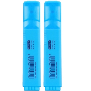 Vỉ 2 Cây Bút Dạ Quang Flexoffice - Xanh Biển - FO-HL05