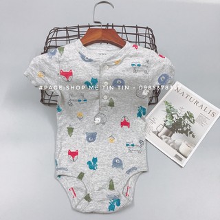BODY CHIP chất cotton -nền ghi các con vật size(lỗi:6m,9m,24m)