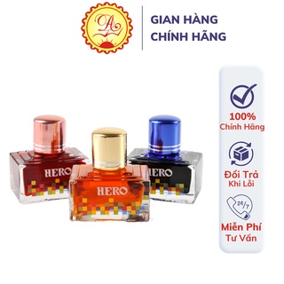 Mực viết bút máy Hero 12 màu Bút mài thầy Ánh mực không phai không bay màu cao cấp 40ml