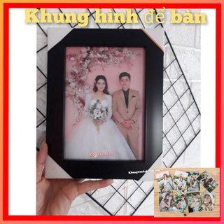 "giá rẻ" khung hình  để bàn ( mặt kính) 13x18 nhiều màu lựa chọn , in ảnh theo yêu cầu