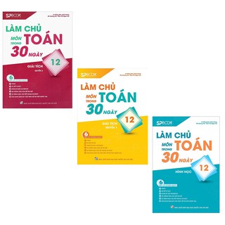 Sách - Combo 3 cuốn Làm chủ môn Toán trong 30 ngày lớp 12