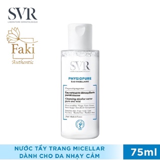 Nước Tẩy Trang SVR Micellar Dành Cho Da Nhạy Cảm 75ml PHYSIOPURE Eau Micellaire