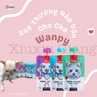 Súp Thưởng Wanpy Có Nắp Vặn Cho Chó 90gr - Xiuxiu Giang