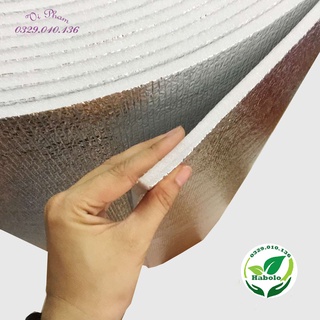[Dày 10mm] Xốp bạc - Tấm bọc cách nhiệt đa năng, chống nóng, cách nhiệt, cách âm...khổ 1m. Cắt liền thành một tấm dài
