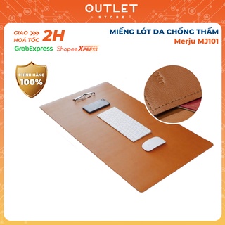 Miếng lót da trải bàn làm việc , miếng lót chống thấm 2 mặt Merju MJ101 chính hãng  (40cm x 80cm)