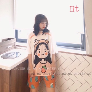 Sét cô gái + quần khủng Long cam HT12