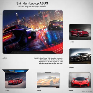 Skin dán Laptop Asus in hình xe hơi (inbox mã máy cho Shop)