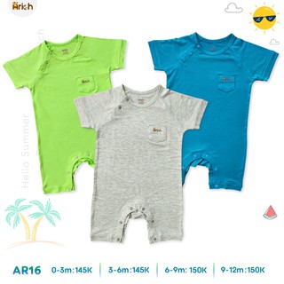[Mã SKAMCLU8 giảm 10% cho đơn từ 100K] Body cộc trơn 3 màu mới 0-12M SỢI TRE Arich