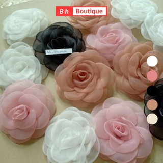 Hoa cài áo handmade 11cm, trâm ghim cài áo đầm nữ cao cấp
