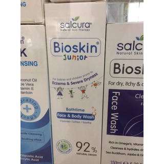 BIOSKIN JUNIOR BATHTIME FACE &amp; BODY WASH 200ML - SỮA RỬA MẶT VÀ TẮM TOÀN THÂN CHO TRẺ EM