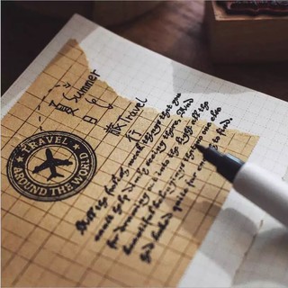 (Chiết) Băng dính hoạ tiết kẻ ô vintage (grid)