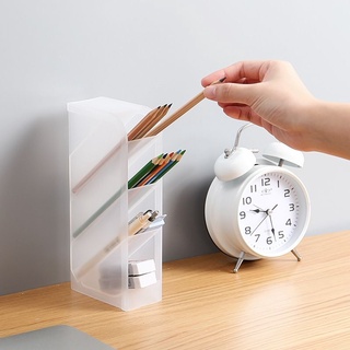 ống đựng bút bút để bàn trong suốt ống cắm bút  dùng trang trí bàn học, bàn làm việc