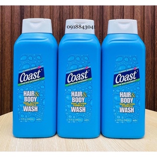 Sữa tắm gội Nam Coast Classic Hair &amp; Body Wash 946ml [Mỹ]