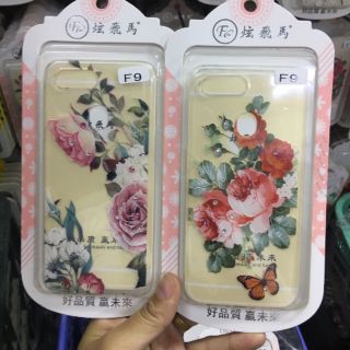 ỐP LƯNG DẺO HOA ĐÍNH CHO OPPO F9 HỌA TIẾT