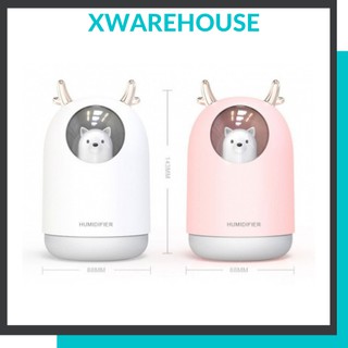 Máy tạo độ ẩm không khí sạc USB hình gấu M106 siêu đáng yêu