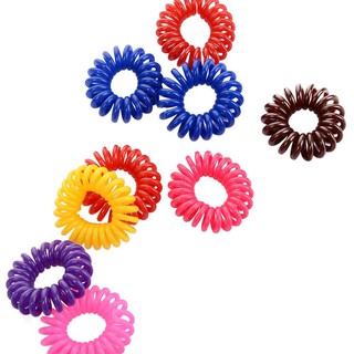 Set 12 buộc tóc lò xo bằng nhựa