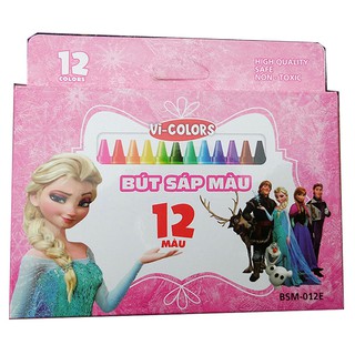 [Mã LIFEMALL995 giảm 10% đơn 99K] Bút Sáp Màu Saviha 12 Màu Elsa