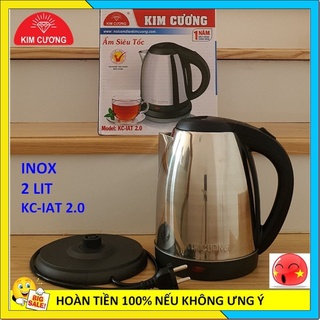 Ấm đun siêu tốc inox Hiệu kim Cương