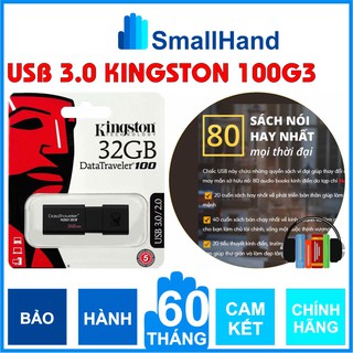 USB 3.0 Kingston 100G3 – Hỗ trợ cài đặt sách nói kinh doanh – Bảo hành 5 năm