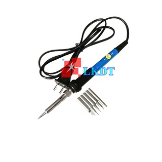 LKDT Mỏ hàn điều chỉnh nhiệt độ 60W tặng 5 mũi hàn